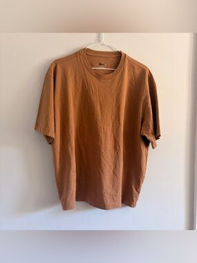 Everlane 100% Organic Cotton Crewneck T-Shirt - Brown Womens Medim